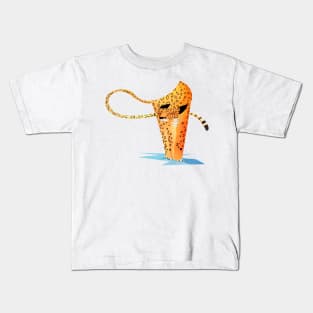 Polygonal Jaguar Kids T-Shirt